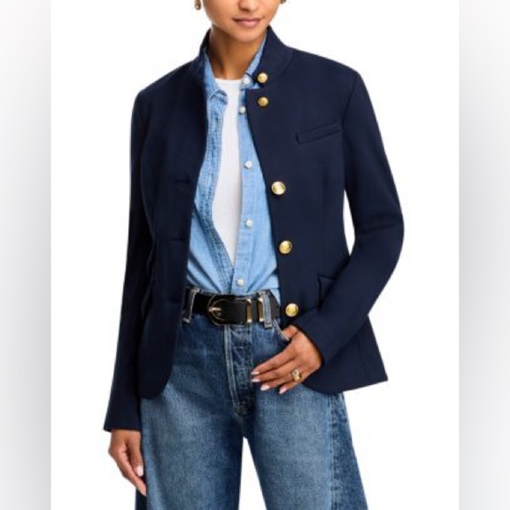 SOLD rag & bone Slade Ponte Blazer Navy Blue Size 12